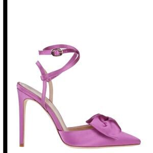 new Dee Ocleppo satin 312 Rosa bow pink heels sz 35